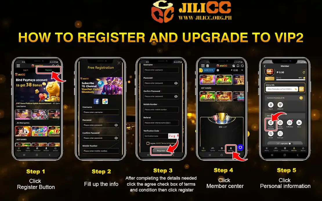 How to register an account at JiliCC